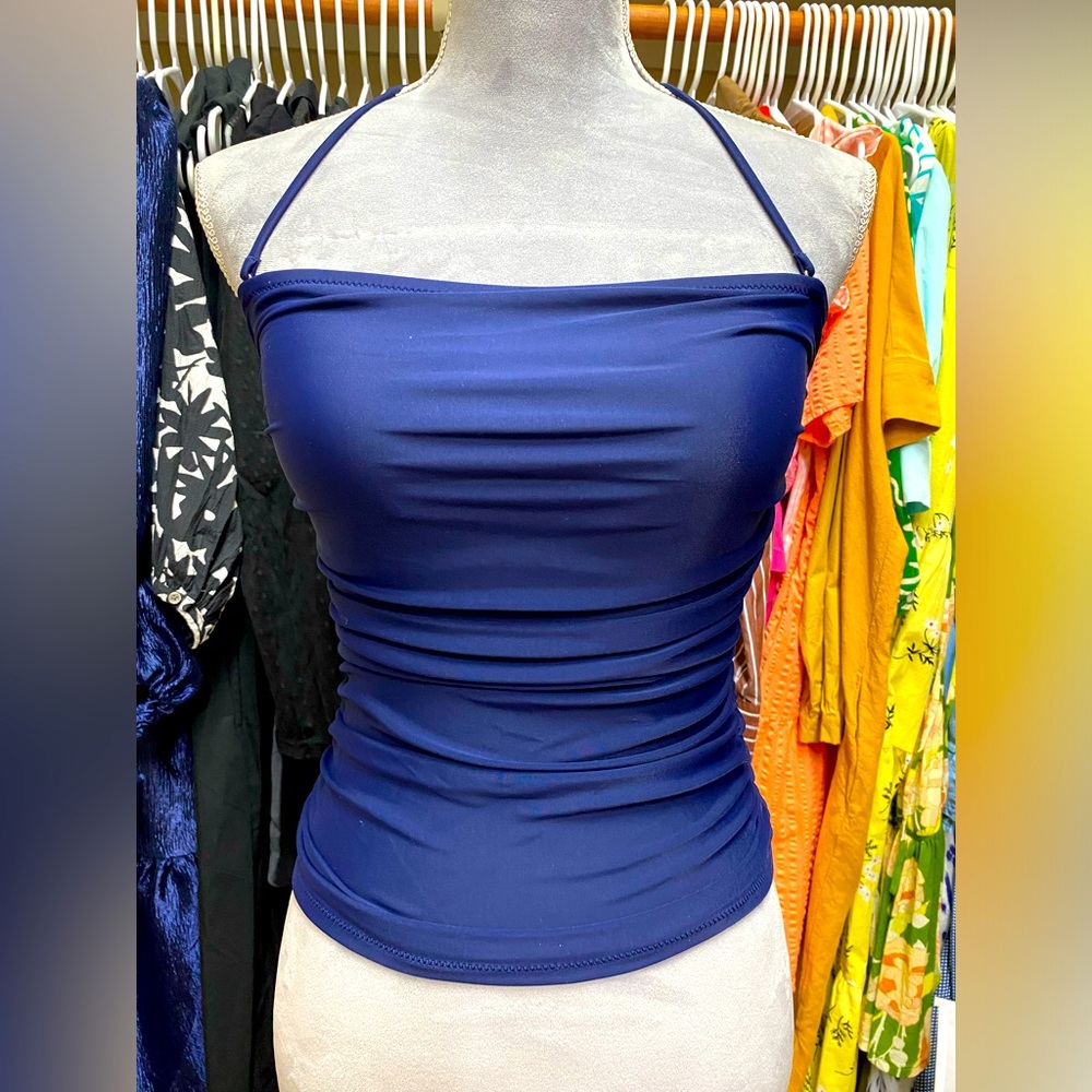 NWT j crew solid strapless tankini